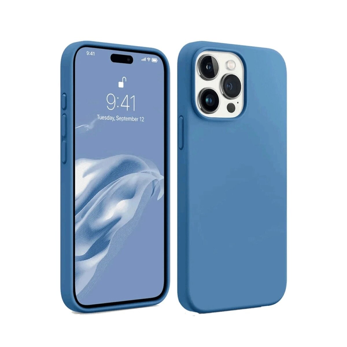 Apple İphone 15 Pro Max Kılıf First Silikon - Mavi Apple İphone 15 Pro Max Kılıf First Silikon - Mavi