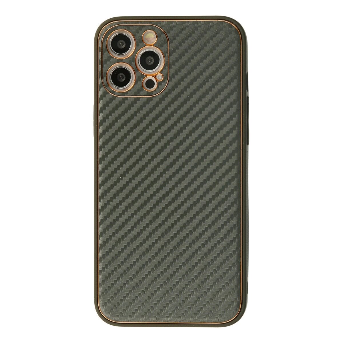 Apple İphone 12 Pro Kılıf Coco Karbon Silikon - Füme Apple İphone 12 Pro Kılıf Coco Karbon Silikon - Füme