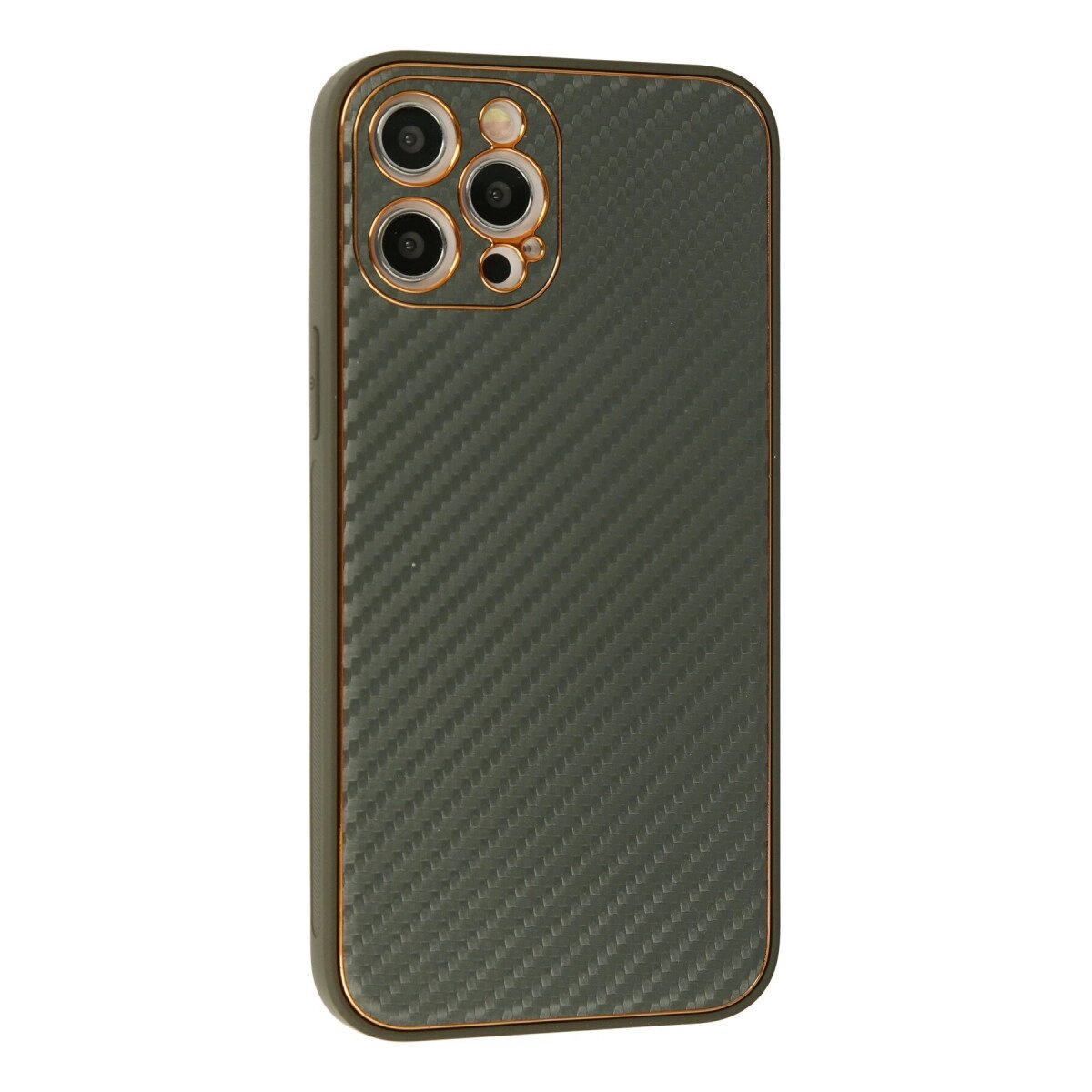 Apple İphone 12 Pro Kılıf Coco Karbon Silikon - Füme Apple İphone 12 Pro Kılıf Coco Karbon Silikon - Füme