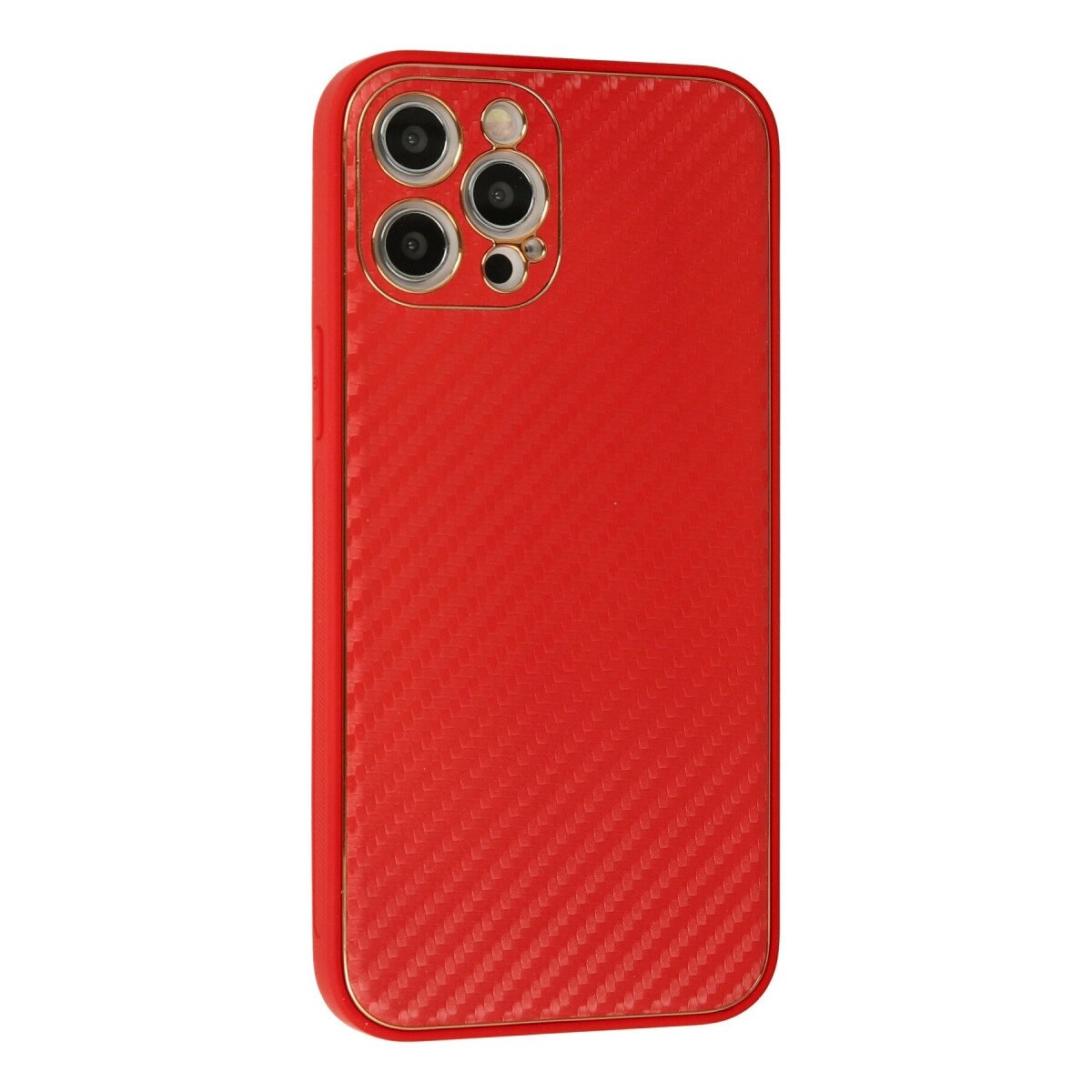 Apple İphone 12 Pro Max Kılıf Coco Karbon Silikon - Kırmızı Apple İphone 12 Pro Max Kılıf Coco Karbon Silikon - Kırmızı
