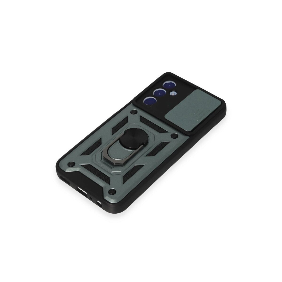 Samsung Galaxy M34 5g Kılıf Pars Lens Yüzüklü Silikon - Yeşil Samsung Galaxy M34 5g Kılıf Pars Lens Yüzüklü Silikon - Yeşil