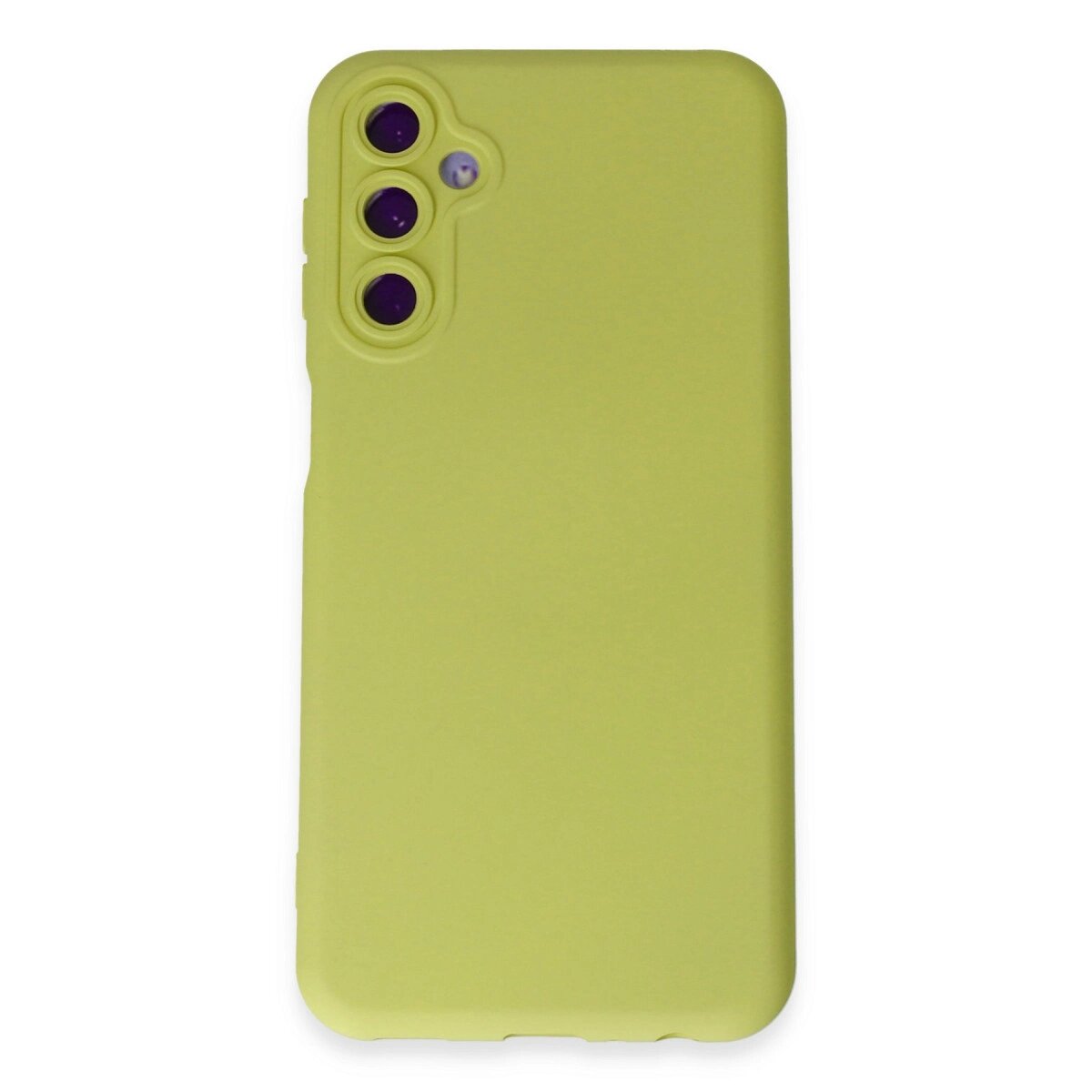Samsung Galaxy M34 5g Kılıf Nano İçi Kadife Silikon - Sarı