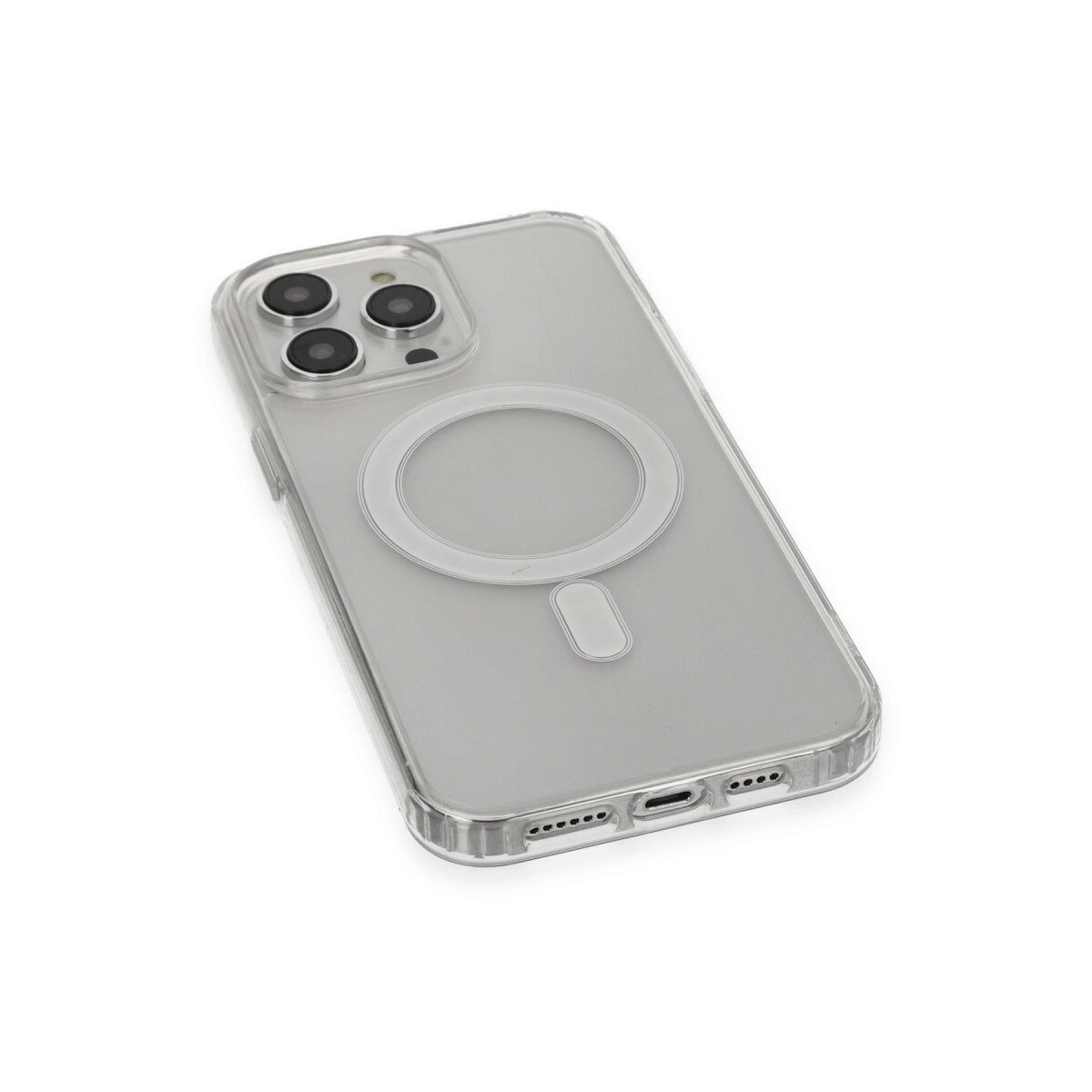 Apple İphone 13 Pro Max Kılıf Matte Şeffaf Magneticsafe - Şeffaf Apple İphone 13 Pro Max Kılıf Matte Şeffaf Magneticsafe - Şeffaf