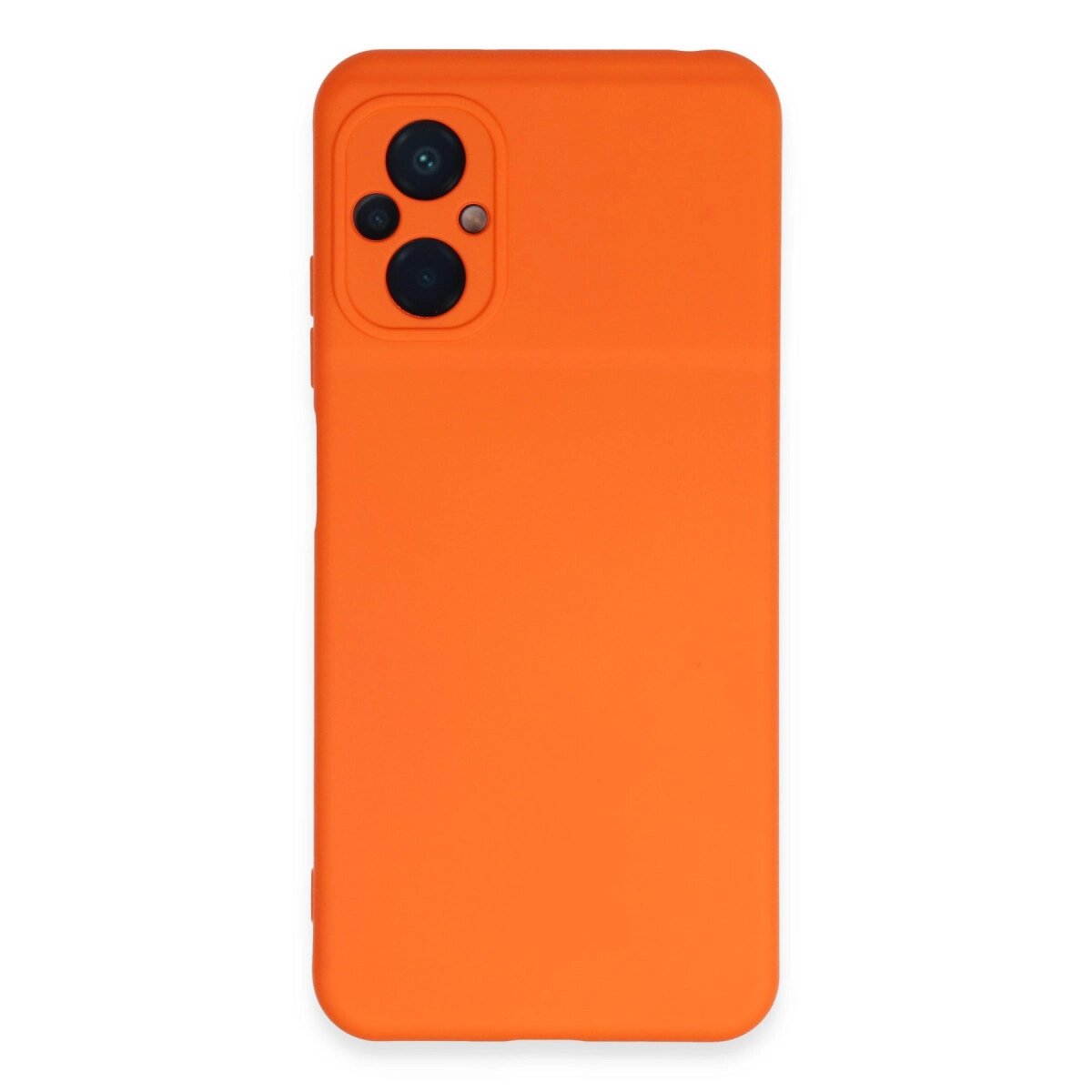 Xiaomi Poco M5 Kılıf Nano İçi Kadife Silikon - Turuncu Xiaomi Poco M5 Kılıf Nano İçi Kadife Silikon - Turuncu