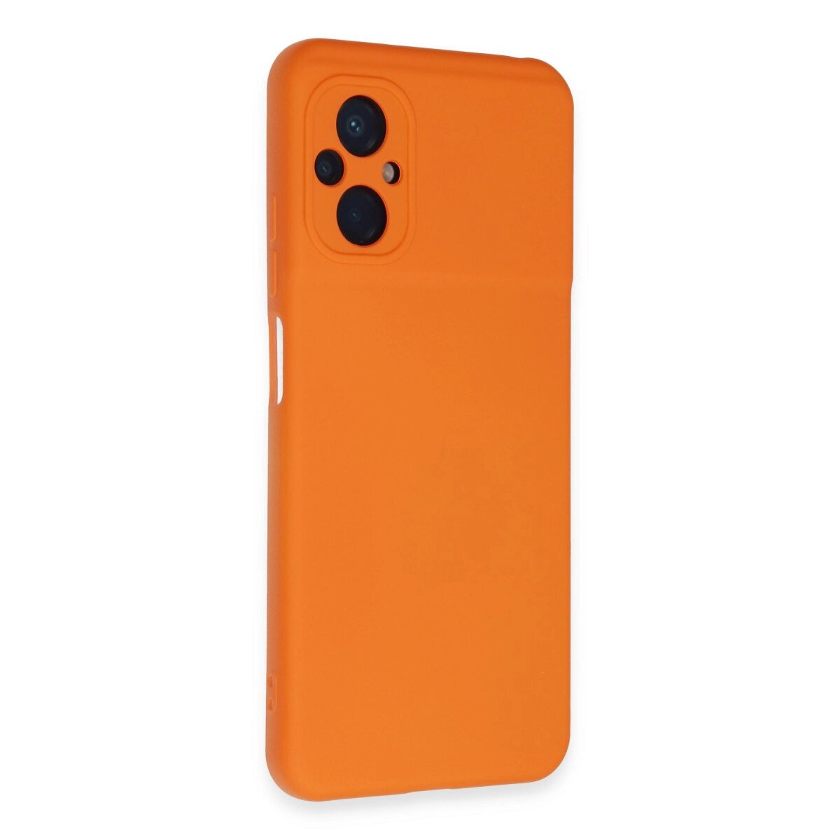 Xiaomi Poco M5 Kılıf Nano İçi Kadife Silikon - Turuncu Xiaomi Poco M5 Kılıf Nano İçi Kadife Silikon - Turuncu