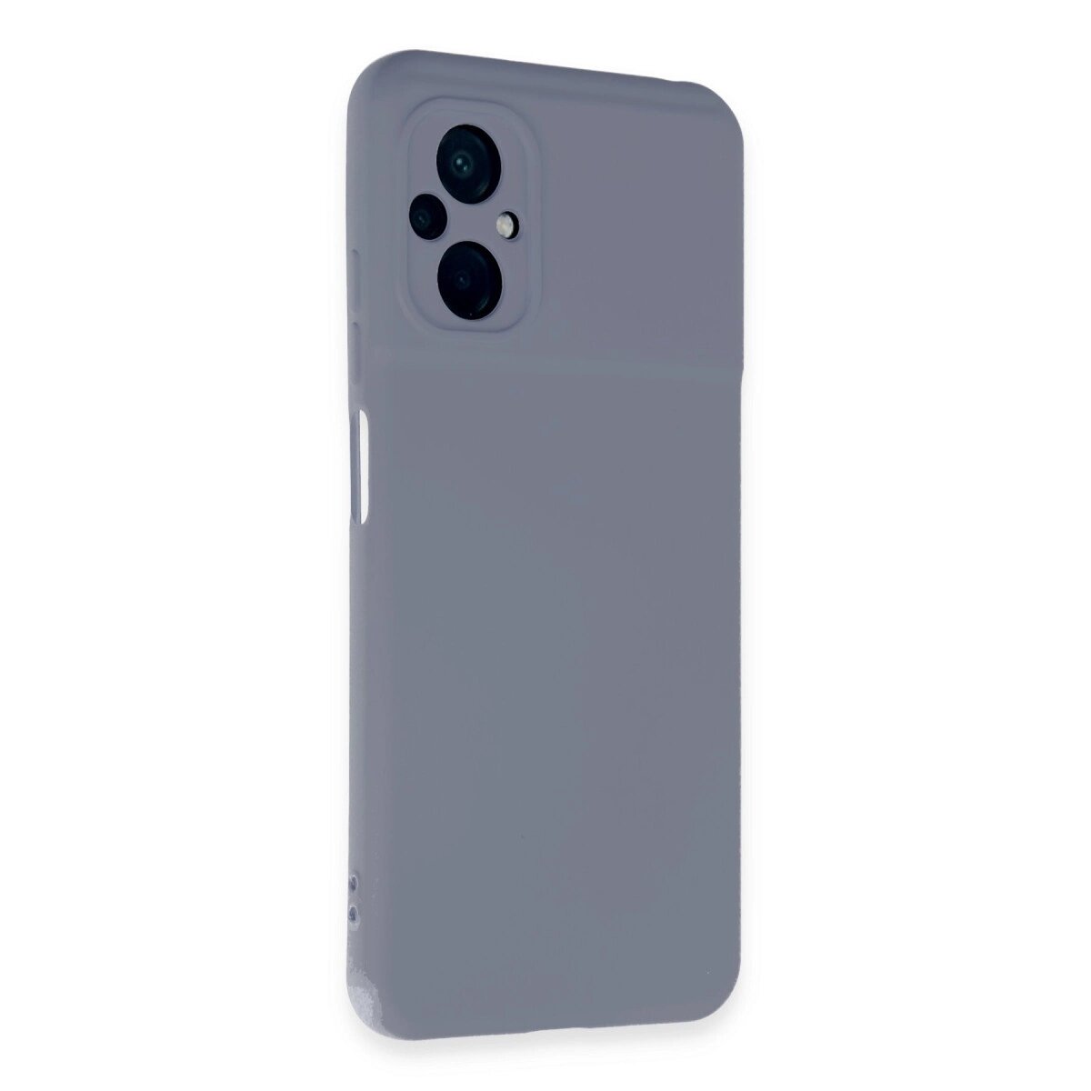 Xiaomi Poco M5 Kılıf Nano İçi Kadife Silikon - Gri Xiaomi Poco M5 Kılıf Nano İçi Kadife Silikon - Gri