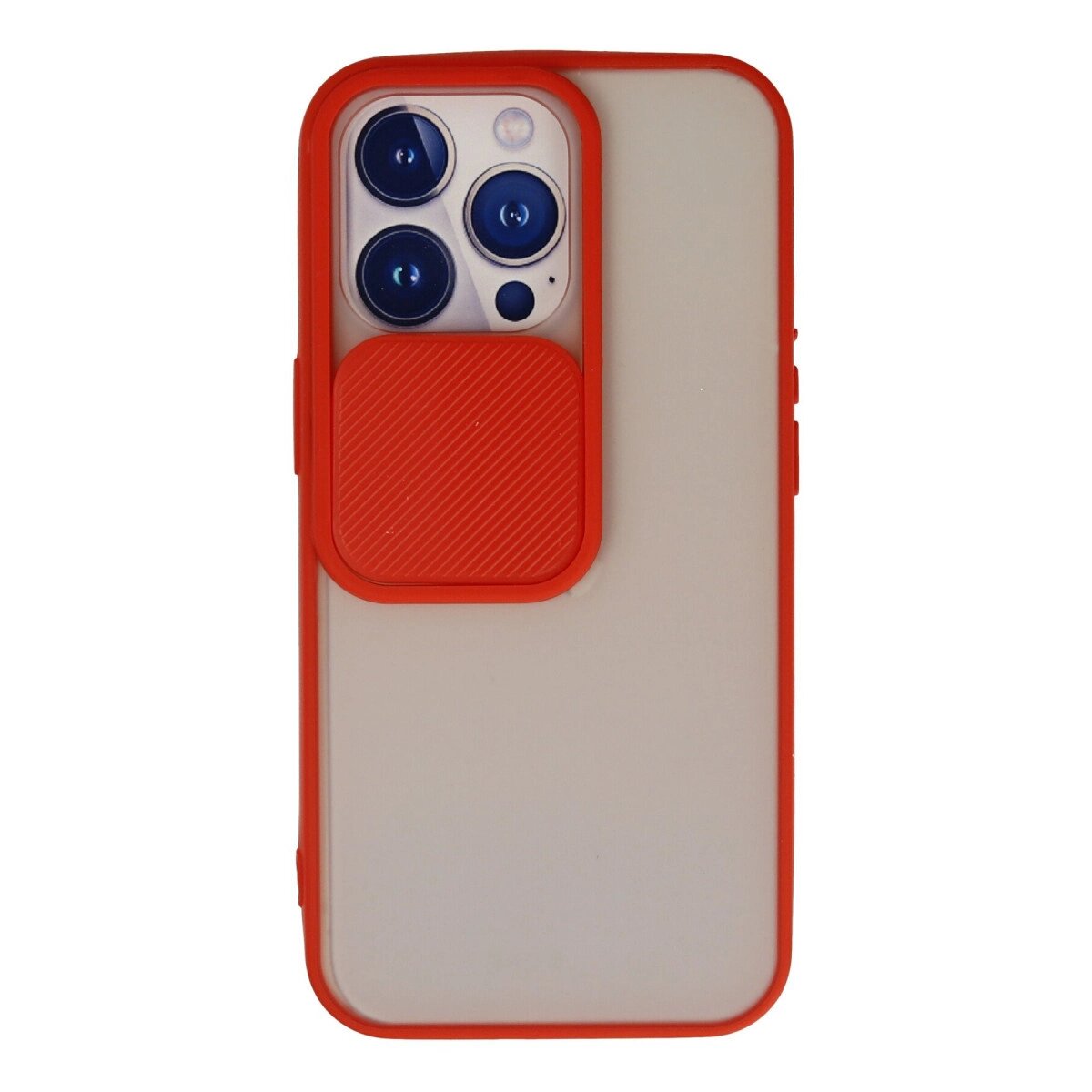 Apple İphone 13 Pro Kılıf Palm Buzlu Kamera Sürgülü Silikon - Kırmızı Apple İphone 13 Pro Kılıf Palm Buzlu Kamera Sürgülü Silikon - Kırmızı