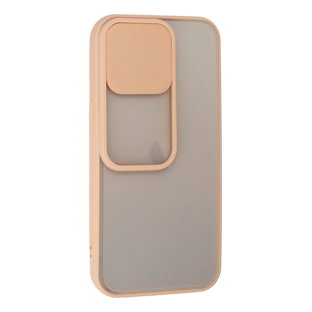 Apple İphone 13 Pro Kılıf Palm Buzlu Kamera Sürgülü Silikon - Pembe