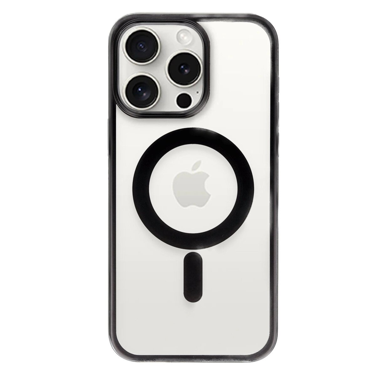 Apple İphone 15 Pro Kılıf Erozi Magsafe Kapak - Siyah Apple İphone 15 Pro Kılıf Erozi Magsafe Kapak - Siyah