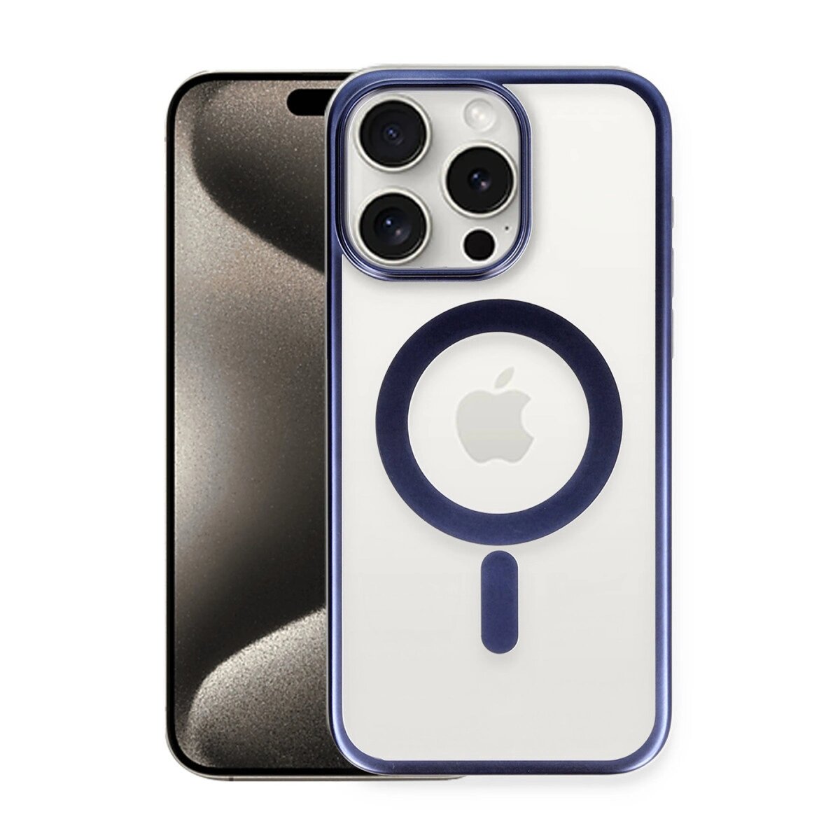 Apple İphone 15 Pro Max Kılıf Erozi Magsafe Kapak - Lacivert Apple İphone 15 Pro Max Kılıf Erozi Magsafe Kapak - Lacivert