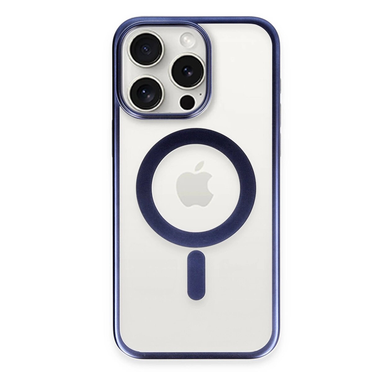 Apple İphone 15 Pro Max Kılıf Erozi Magsafe Kapak - Lacivert Apple İphone 15 Pro Max Kılıf Erozi Magsafe Kapak - Lacivert