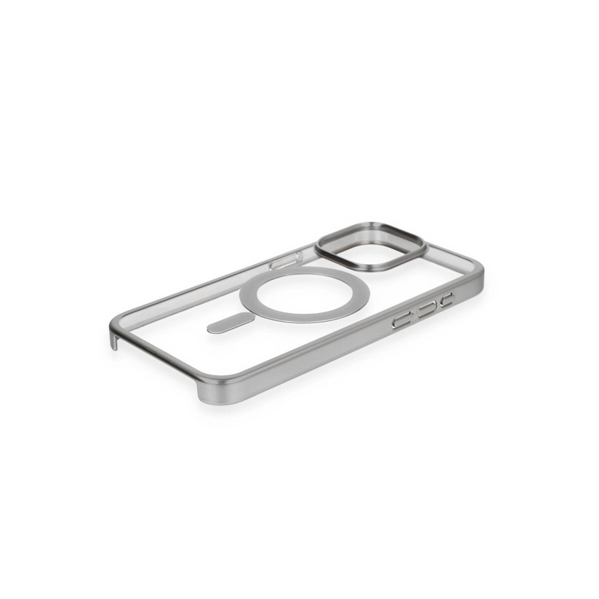 Apple İphone 15 Pro Max Kılıf Erozi Magsafe Kapak - Gümüş Apple İphone 15 Pro Max Kılıf Erozi Magsafe Kapak - Gümüş