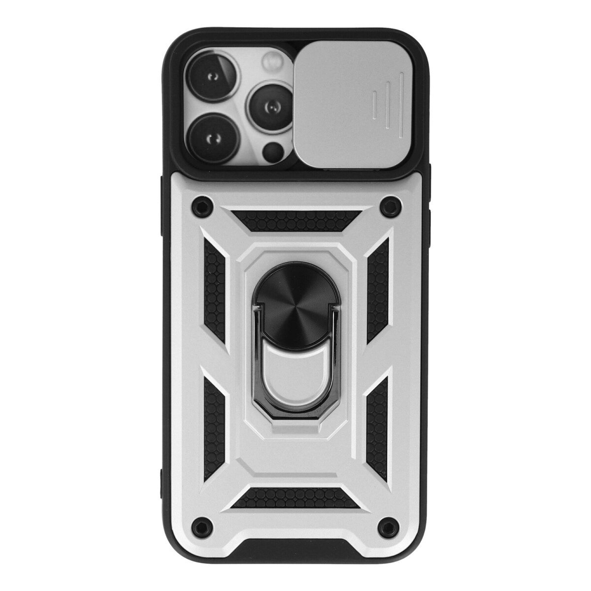 Apple İphone 13 Pro Max Kılıf Pars Lens Yüzüklü Silikon - Gümüş Apple İphone 13 Pro Max Kılıf Pars Lens Yüzüklü Silikon - Gümüş