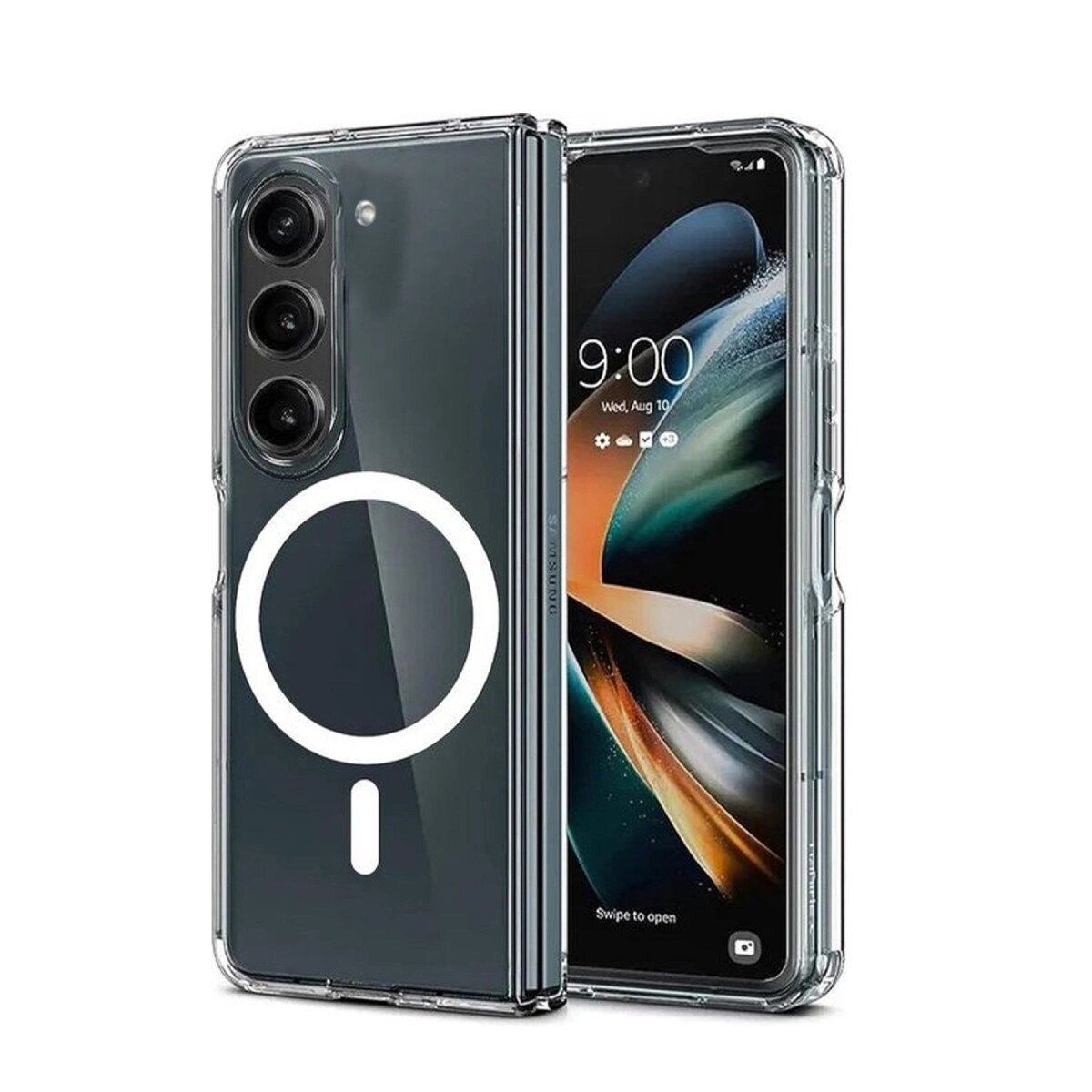 Samsung Galaxy Z Fold 6 Kılıf Magneticsafe Şeffaf Silikon - Şeffaf Samsung Galaxy Z Fold 6 Kılıf Magneticsafe Şeffaf Silikon - Şeffaf