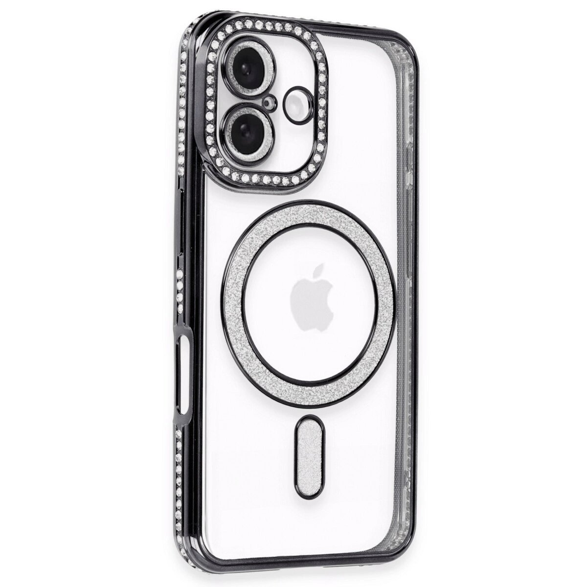 Apple İphone 16 Kılıf Joke Simli Magneticsafe Kılıf - Siyah Apple İphone 16 Kılıf Joke Simli Magneticsafe Kılıf - Siyah