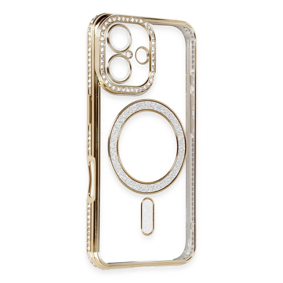 Apple İphone 16 Kılıf Joke Simli Magneticsafe Kılıf - Gold Apple İphone 16 Kılıf Joke Simli Magneticsafe Kılıf - Gold