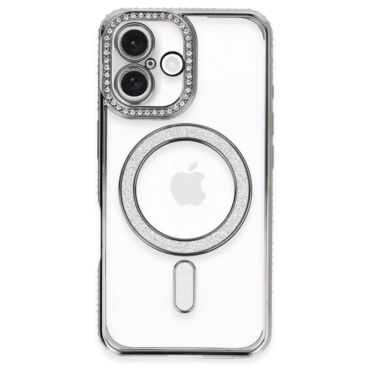 Apple İphone 16 Kılıf Joke Simli Magneticsafe Kılıf - Gri Apple İphone 16 Kılıf Joke Simli Magneticsafe Kılıf - Gri