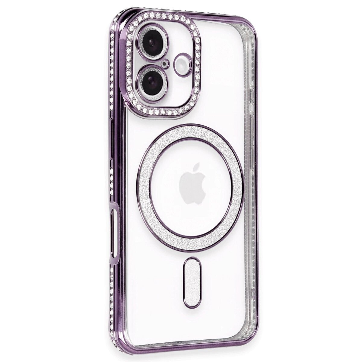 Apple İphone 16 Plus Kılıf Joke Simli Magneticsafe Kılıf - Derin Mor Apple İphone 16 Plus Kılıf Joke Simli Magneticsafe Kılıf - Derin Mor