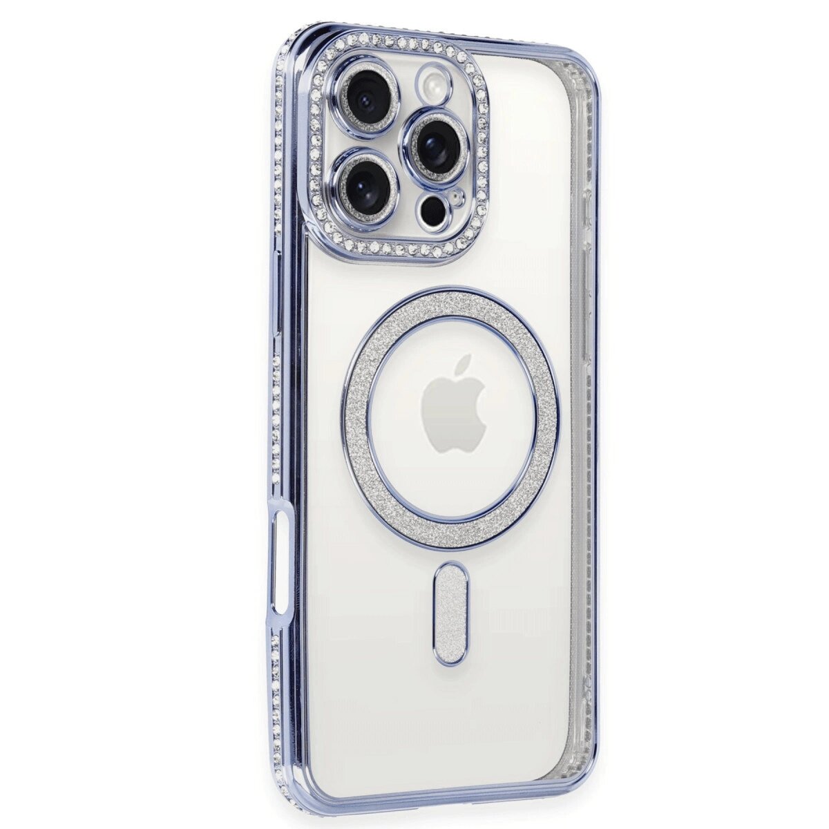 Apple İphone 16 Pro Kılıf Joke Simli Magneticsafe Kılıf - Mavi Apple İphone 16 Pro Kılıf Joke Simli Magneticsafe Kılıf - Mavi