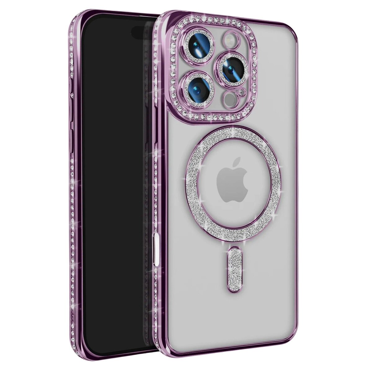 Apple İphone 16 Pro Max Kılıf Joke Simli Magneticsafe Kılıf - Derin Mor Apple İphone 16 Pro Max Kılıf Joke Simli Magneticsafe Kılıf - Derin Mor