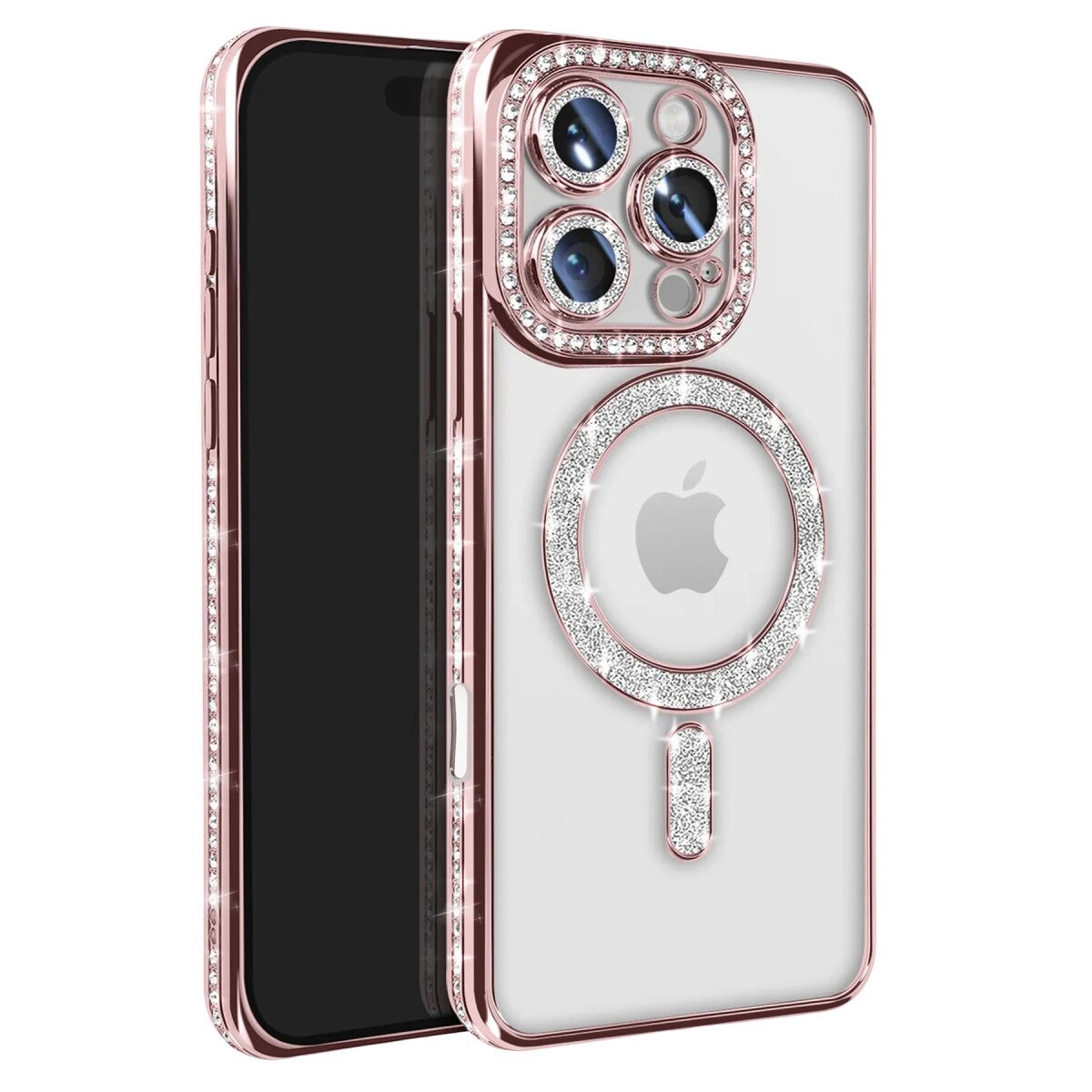 Apple İphone 16 Pro Max Kılıf Joke Simli Magneticsafe Kılıf - Pembe Apple İphone 16 Pro Max Kılıf Joke Simli Magneticsafe Kılıf - Pembe