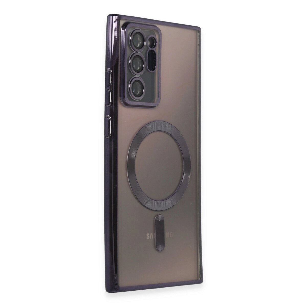 Samsung Galaxy Note 20 Ultra Kılıf Kross Magneticsafe Kapak - Mor Samsung Galaxy Note 20 Ultra Kılıf Kross Magneticsafe Kapak - Mor