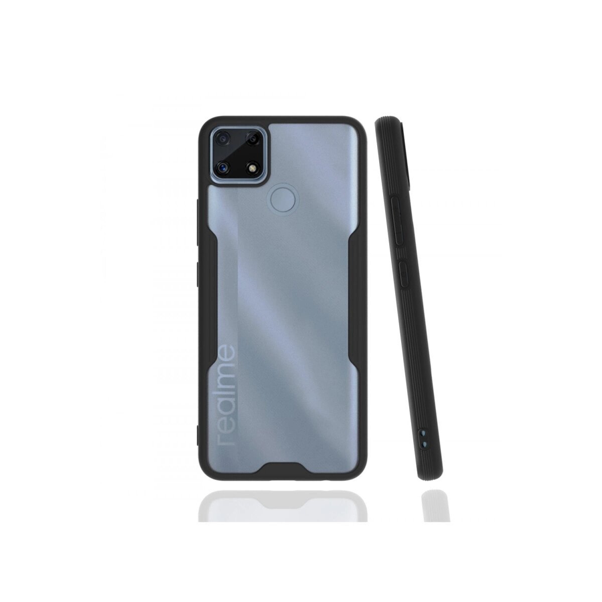 Realme C25 Kılıf Platin Silikon - Siyah Realme C25 Kılıf Platin Silikon - Siyah