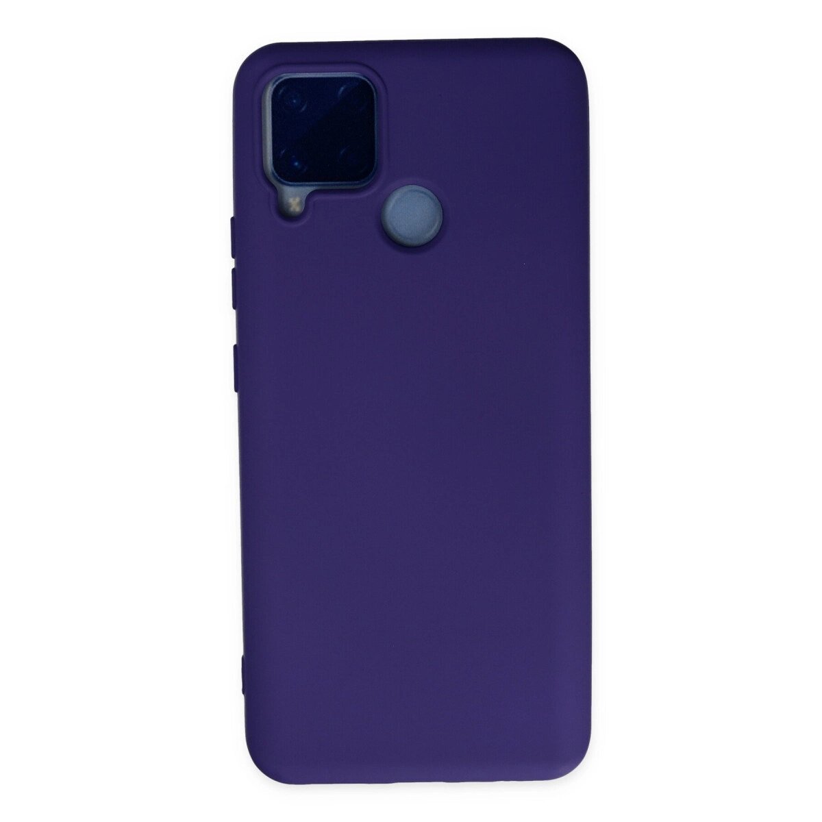 Realme C15 Kılıf Nano İçi Kadife Silikon - Mor Realme C15 Kılıf Nano İçi Kadife Silikon - Mor