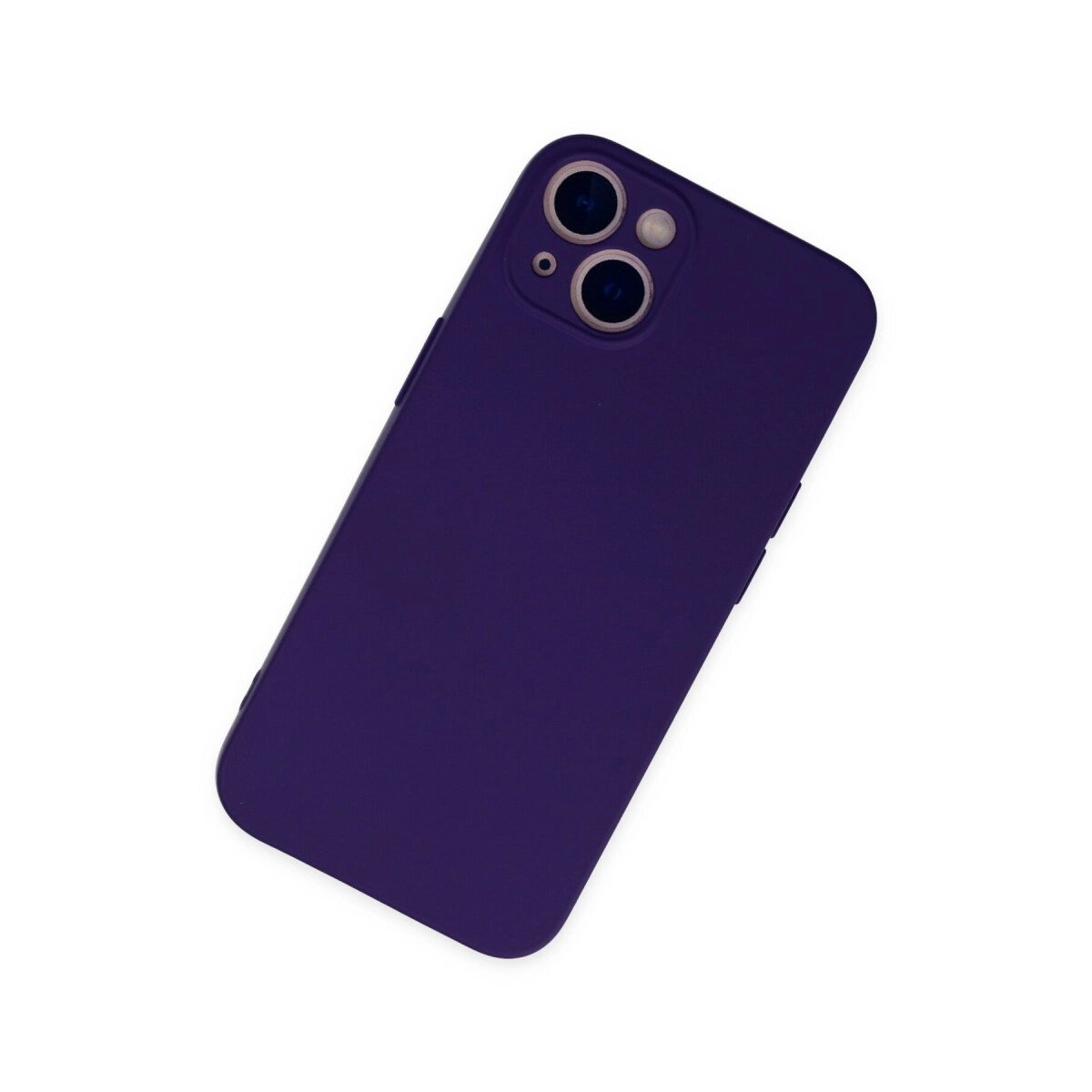 Apple İphone 13 Mini Kılıf Nano İçi Kadife Silikon - Mor Apple İphone 13 Mini Kılıf Nano İçi Kadife Silikon - Mor