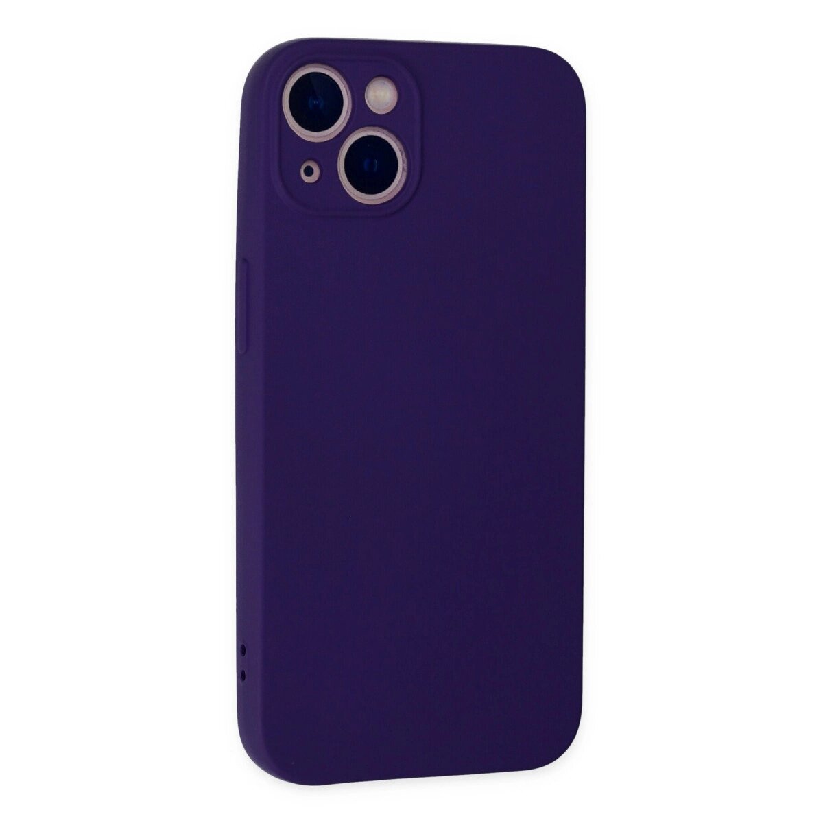 Apple İphone 13 Mini Kılıf Nano İçi Kadife Silikon - Mor Apple İphone 13 Mini Kılıf Nano İçi Kadife Silikon - Mor