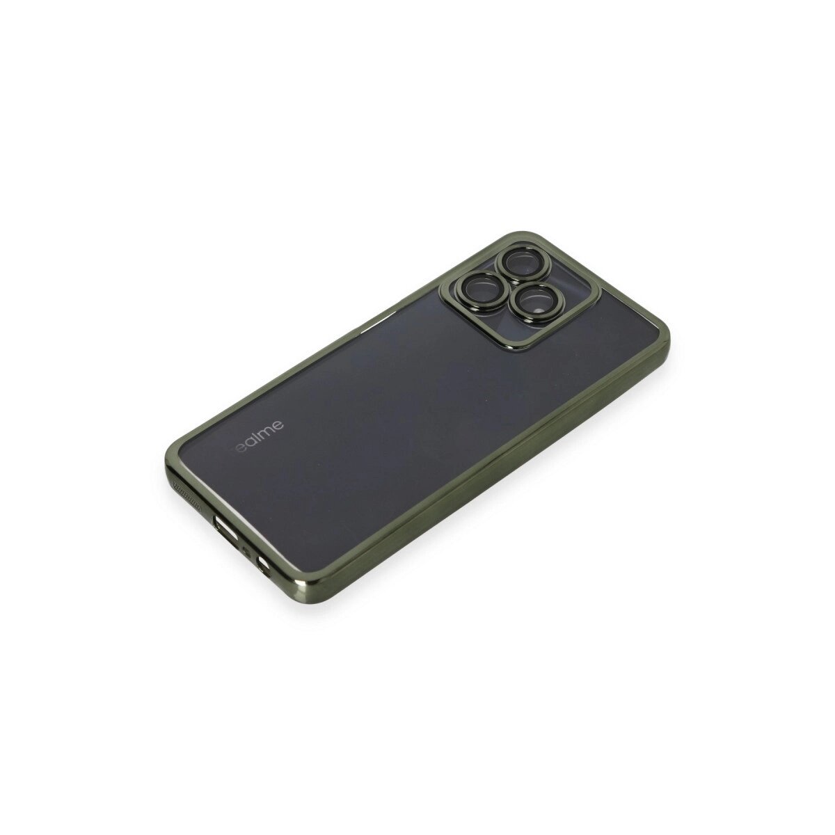 Realme C53 Kılıf Razer Lensli Silikon - Yeşil Realme C53 Kılıf Razer Lensli Silikon - Yeşil