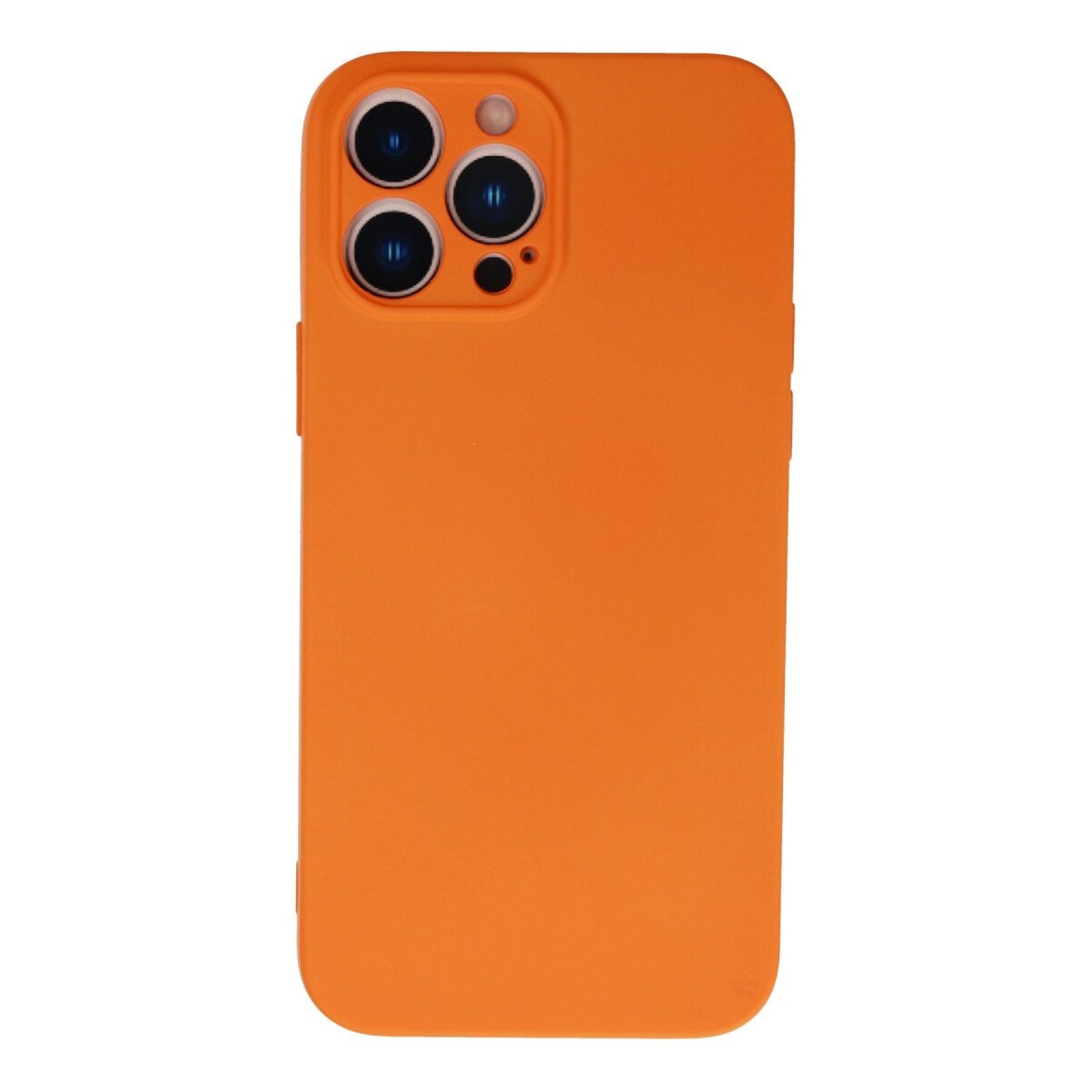 Apple İphone 13 Pro Kılıf Nano İçi Kadife Silikon - Turuncu Apple İphone 13 Pro Kılıf Nano İçi Kadife Silikon - Turuncu