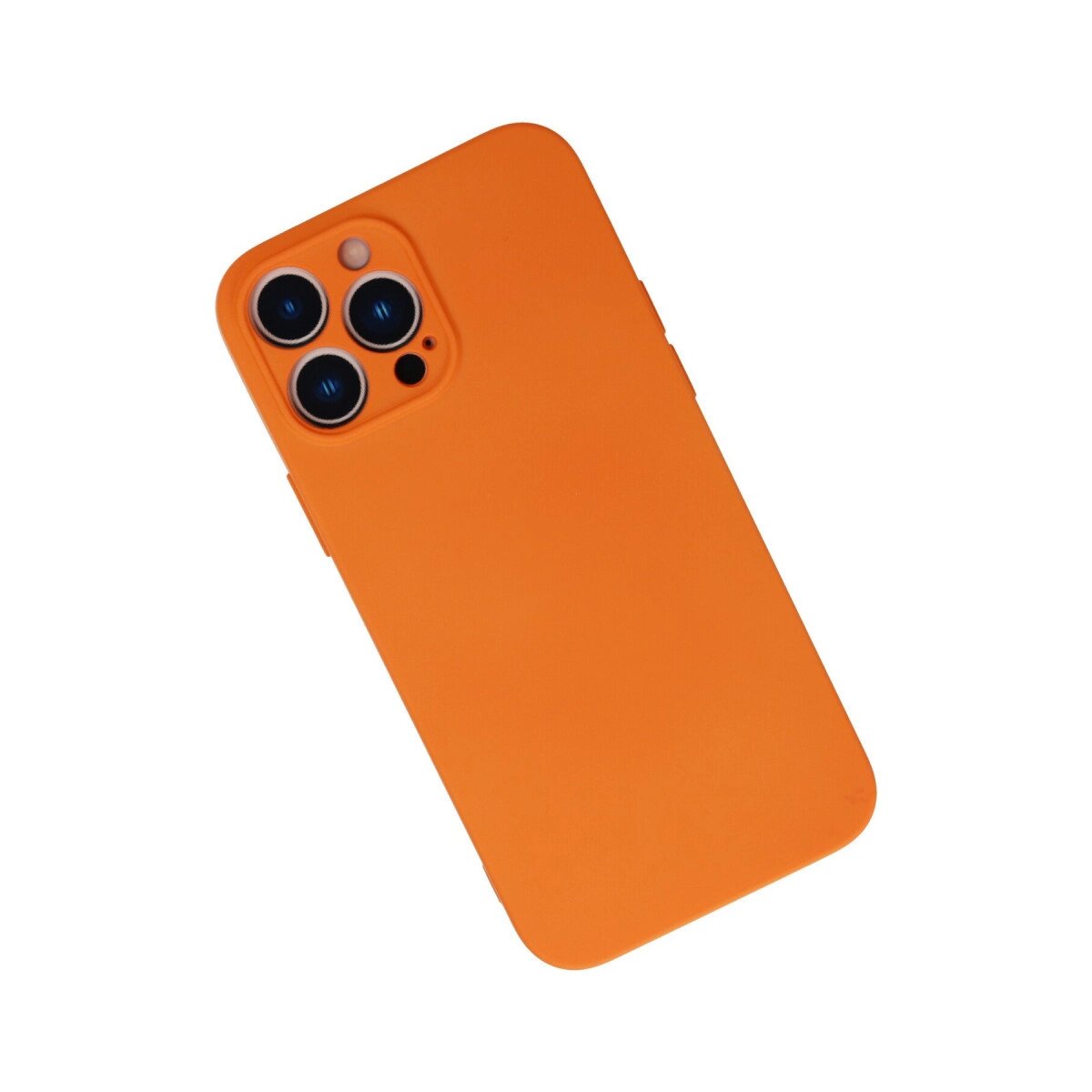 Apple İphone 13 Pro Kılıf Nano İçi Kadife Silikon - Turuncu Apple İphone 13 Pro Kılıf Nano İçi Kadife Silikon - Turuncu