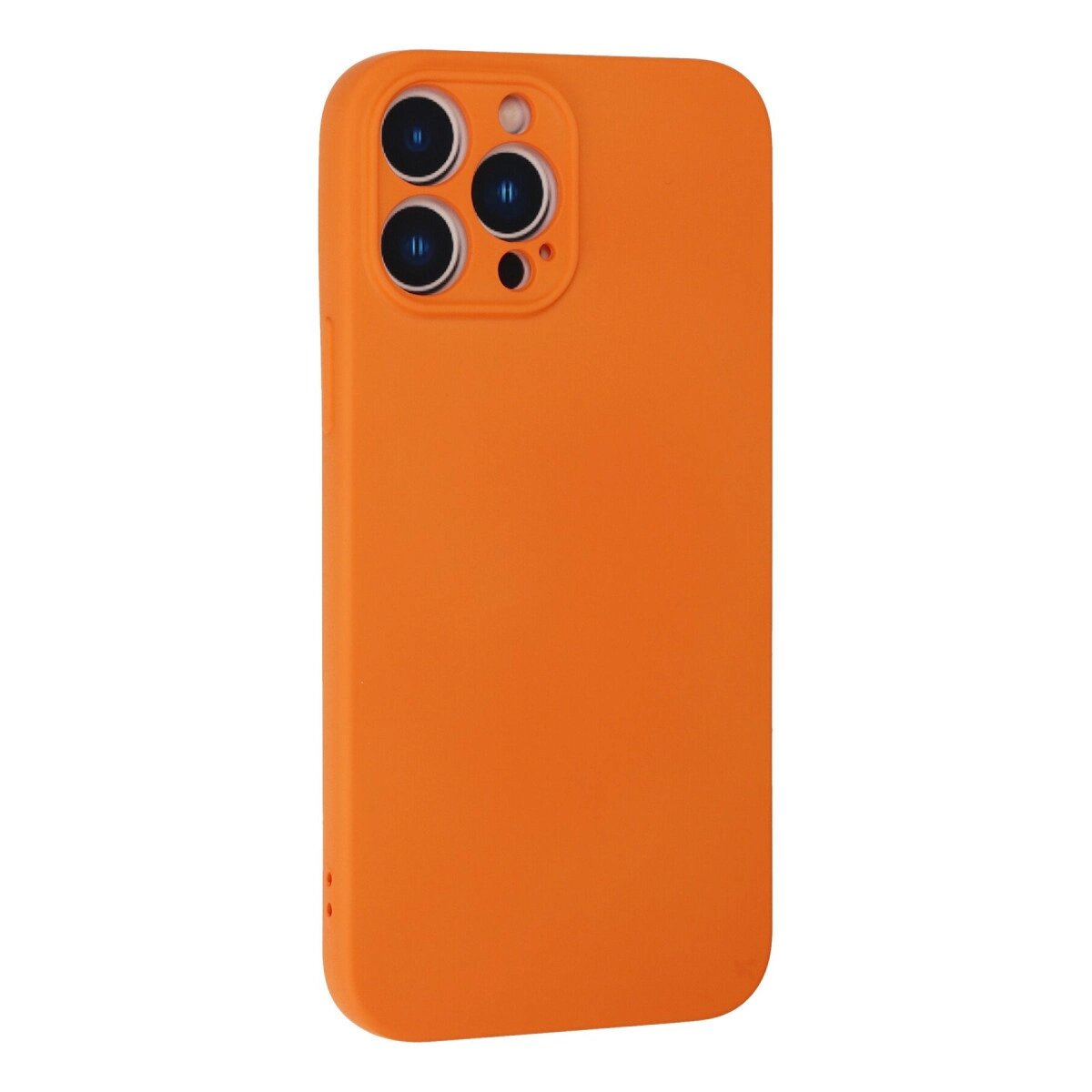 Apple İphone 13 Pro Kılıf Nano İçi Kadife Silikon - Turuncu Apple İphone 13 Pro Kılıf Nano İçi Kadife Silikon - Turuncu