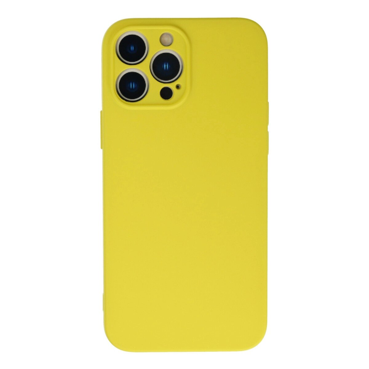 Apple İphone 13 Pro Max Kılıf Nano İçi Kadife Silikon - Sarı Apple İphone 13 Pro Max Kılıf Nano İçi Kadife Silikon - Sarı
