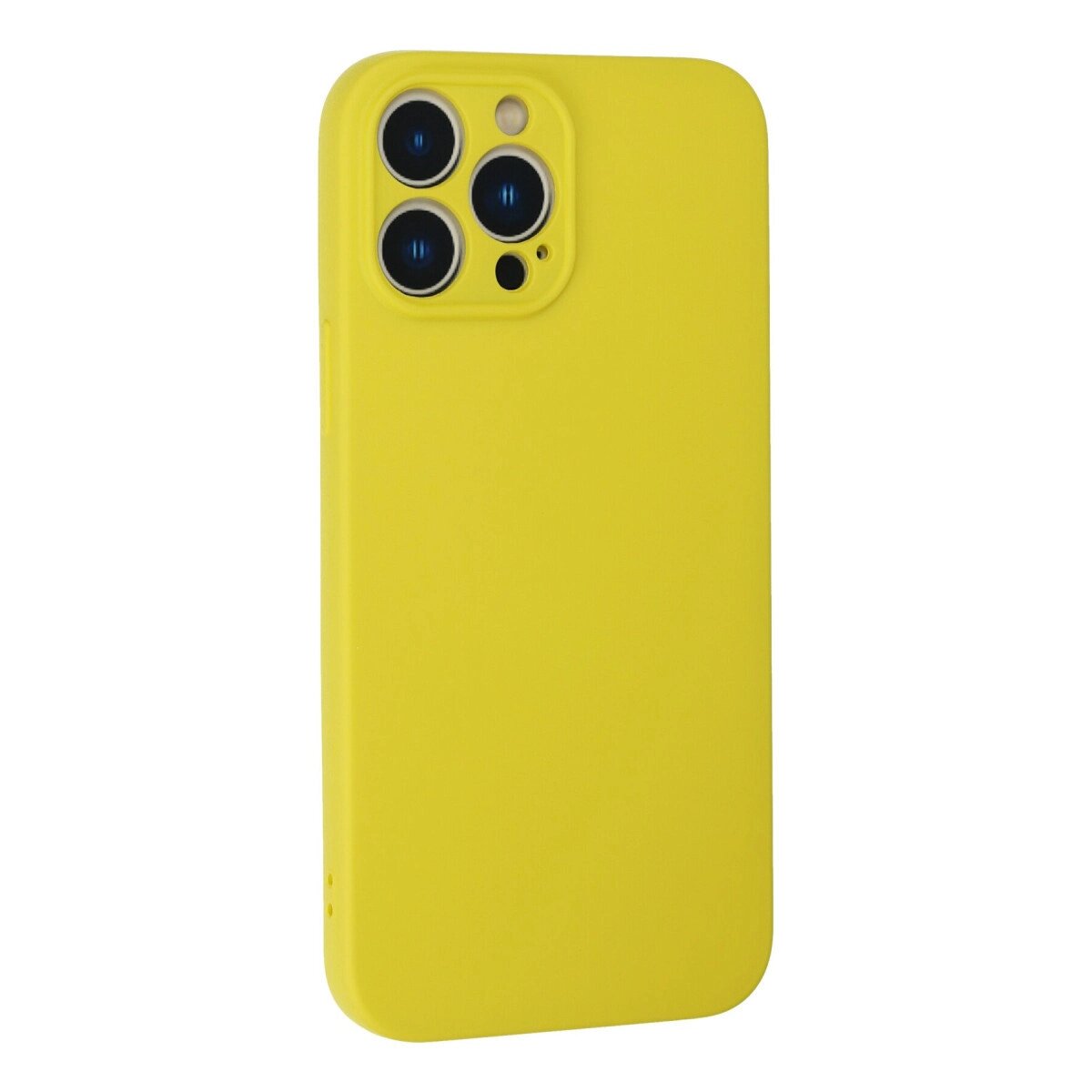 Apple İphone 13 Pro Max Kılıf Nano İçi Kadife Silikon - Sarı Apple İphone 13 Pro Max Kılıf Nano İçi Kadife Silikon - Sarı