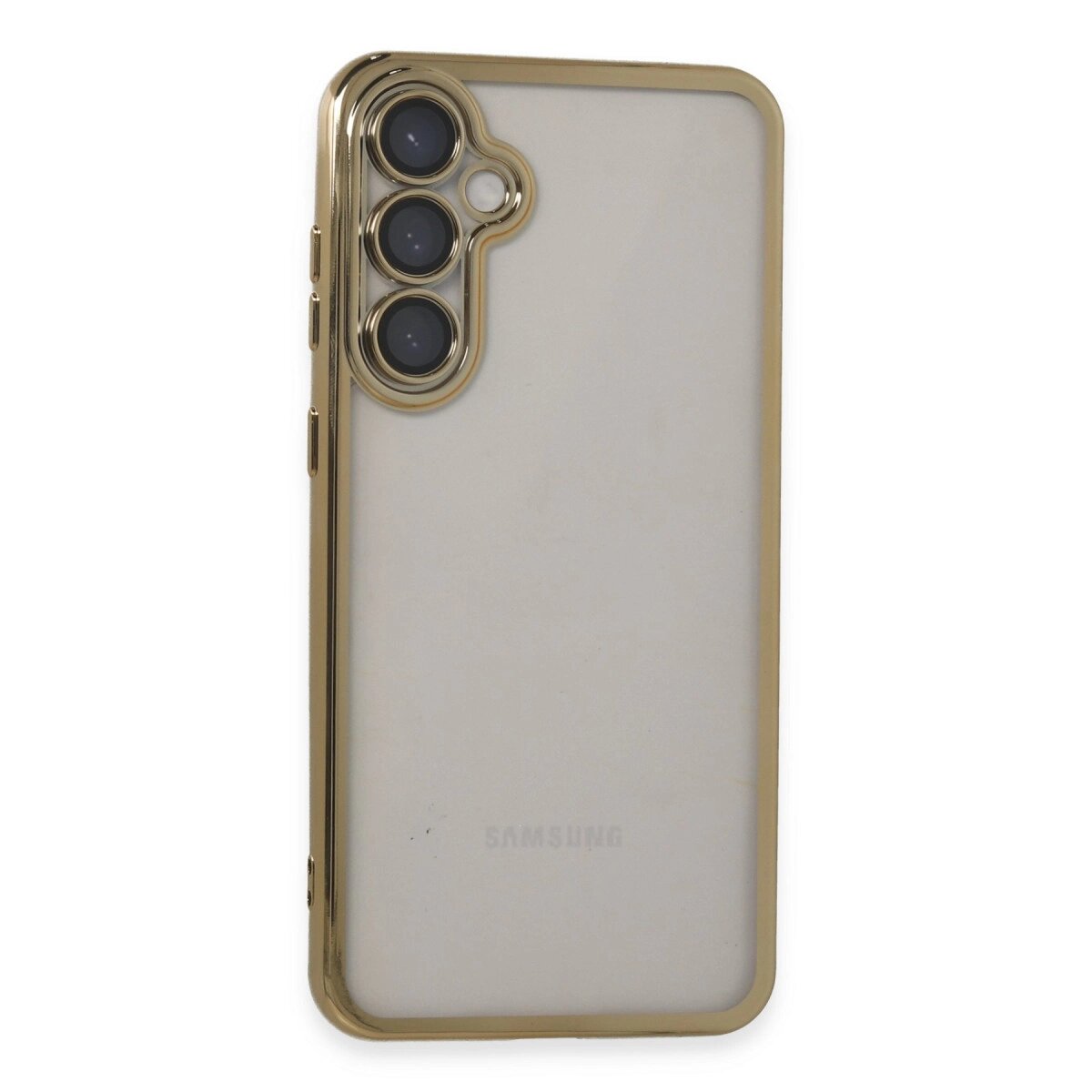 Samsung Galaxy S23 Fe Kılıf Razer Lensli Silikon - Gold Samsung Galaxy S23 Fe Kılıf Razer Lensli Silikon - Gold