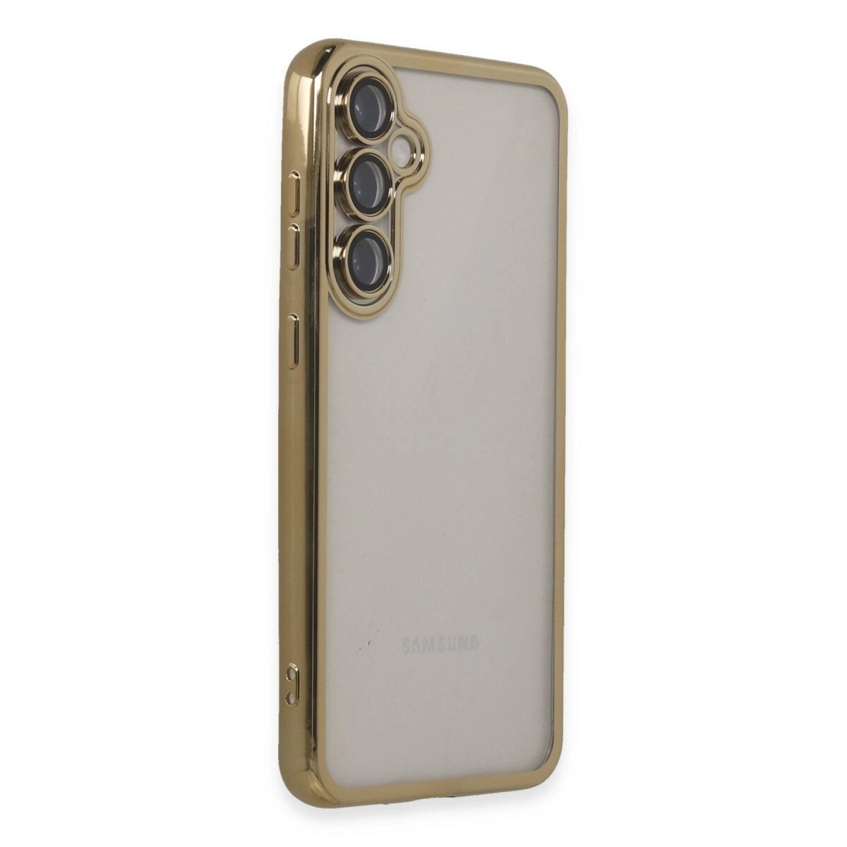Samsung Galaxy S23 Fe Kılıf Razer Lensli Silikon - Gold Samsung Galaxy S23 Fe Kılıf Razer Lensli Silikon - Gold