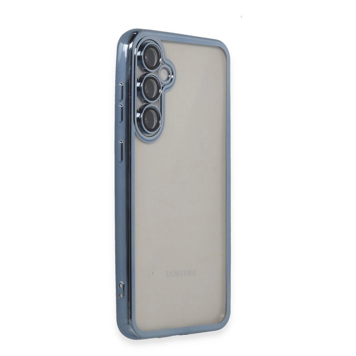 Samsung Galaxy S23 Fe Kılıf Razer Lensli Silikon - Açık Mavi Samsung Galaxy S23 Fe Kılıf Razer Lensli Silikon - Açık Mavi