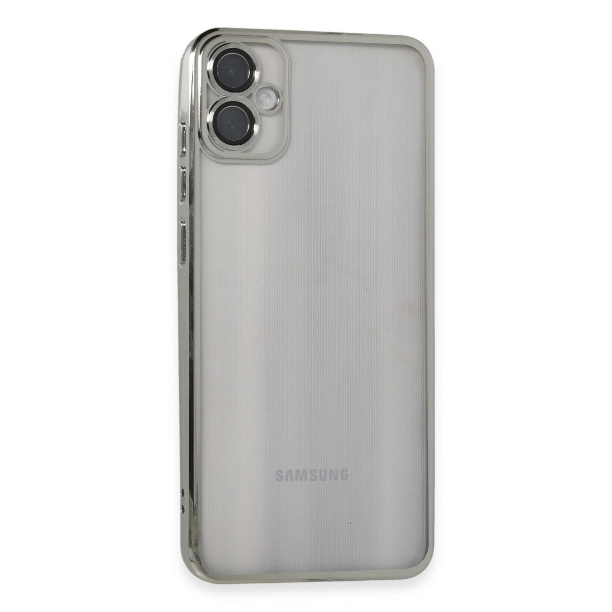 Galaxy A05 Kılıf  Lensli  - Gümüş