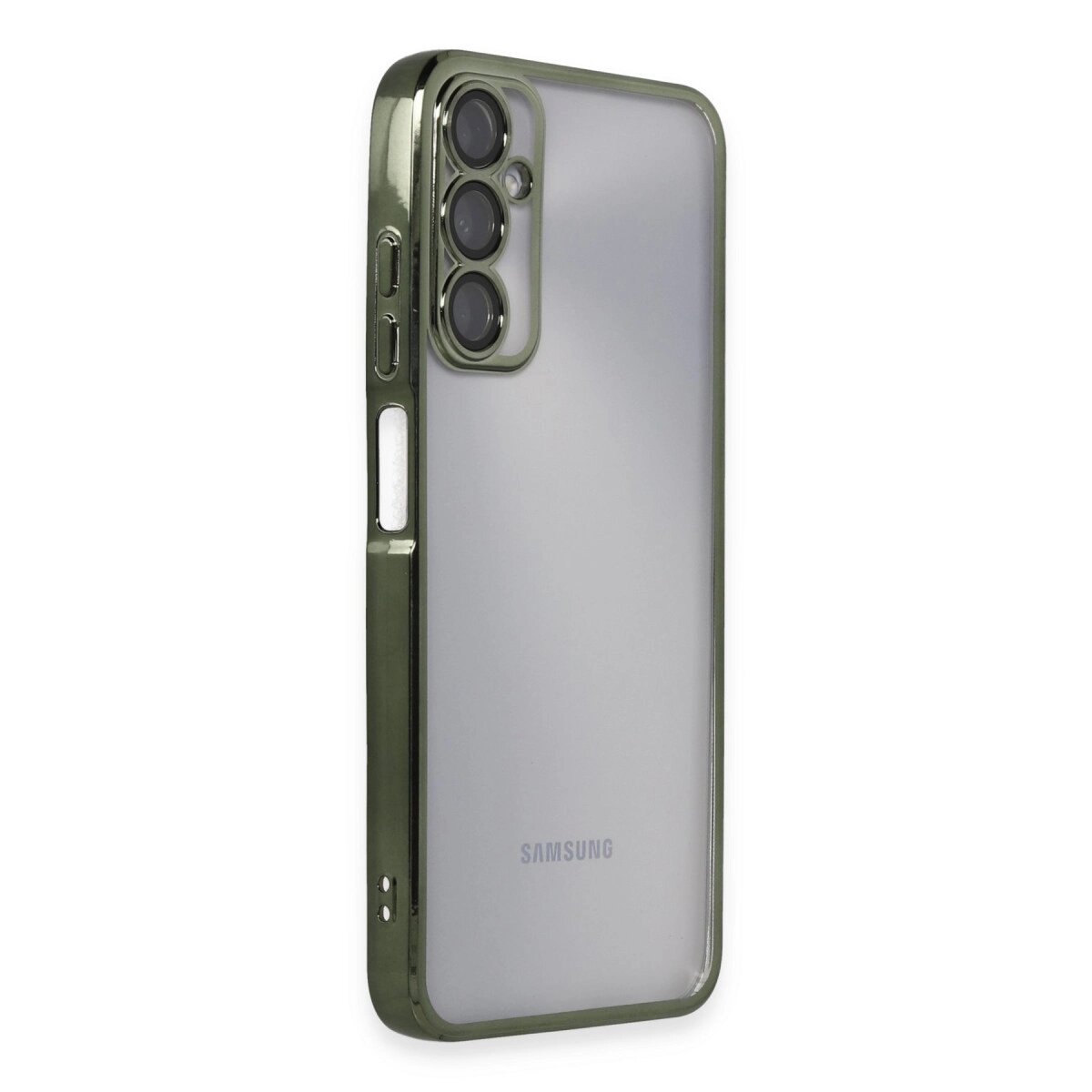 Samsung Galaxy A05s Kılıf Razer Lensli Silikon - Yeşil Samsung Galaxy A05s Kılıf Razer Lensli Silikon - Yeşil