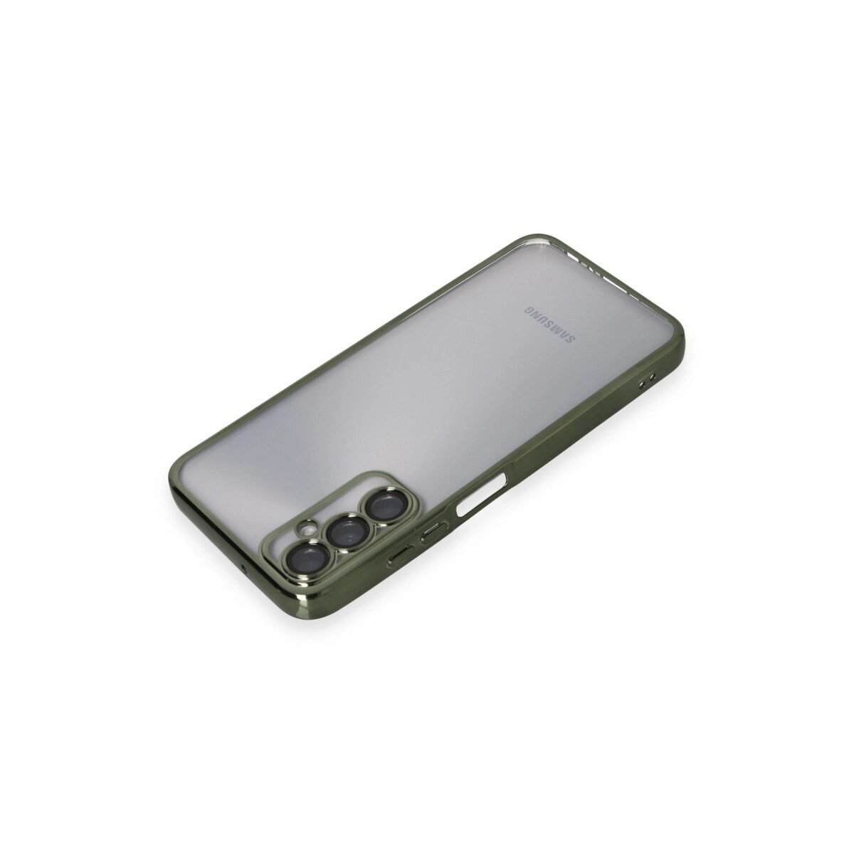 Samsung Galaxy A05s Kılıf Razer Lensli Silikon - Yeşil Samsung Galaxy A05s Kılıf Razer Lensli Silikon - Yeşil