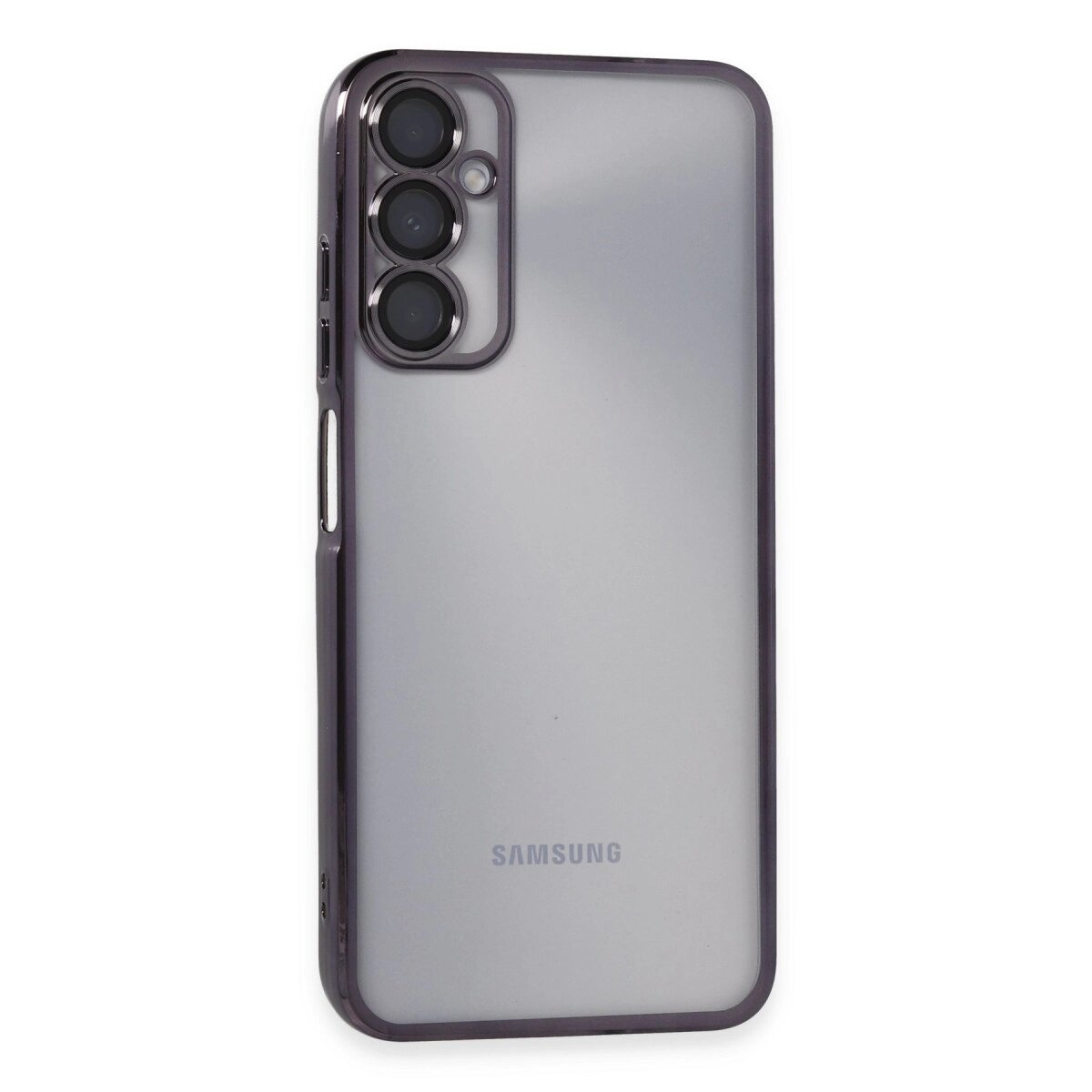 Samsung Galaxy A05s Kılıf Razer Lensli Silikon - Mor Samsung Galaxy A05s Kılıf Razer Lensli Silikon - Mor