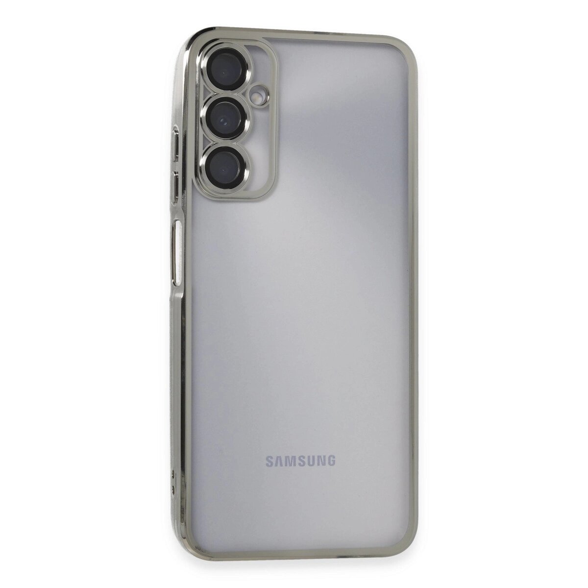 Galaxy A05s Kılıf  Lensli  - Gümüş