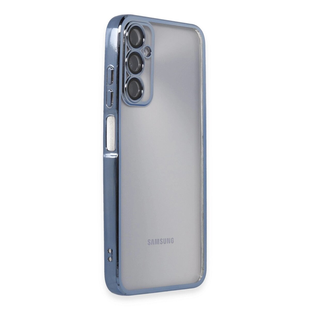 Samsung Galaxy A05s Kılıf Razer Lensli Silikon - Açık Mavi Samsung Galaxy A05s Kılıf Razer Lensli Silikon - Açık Mavi