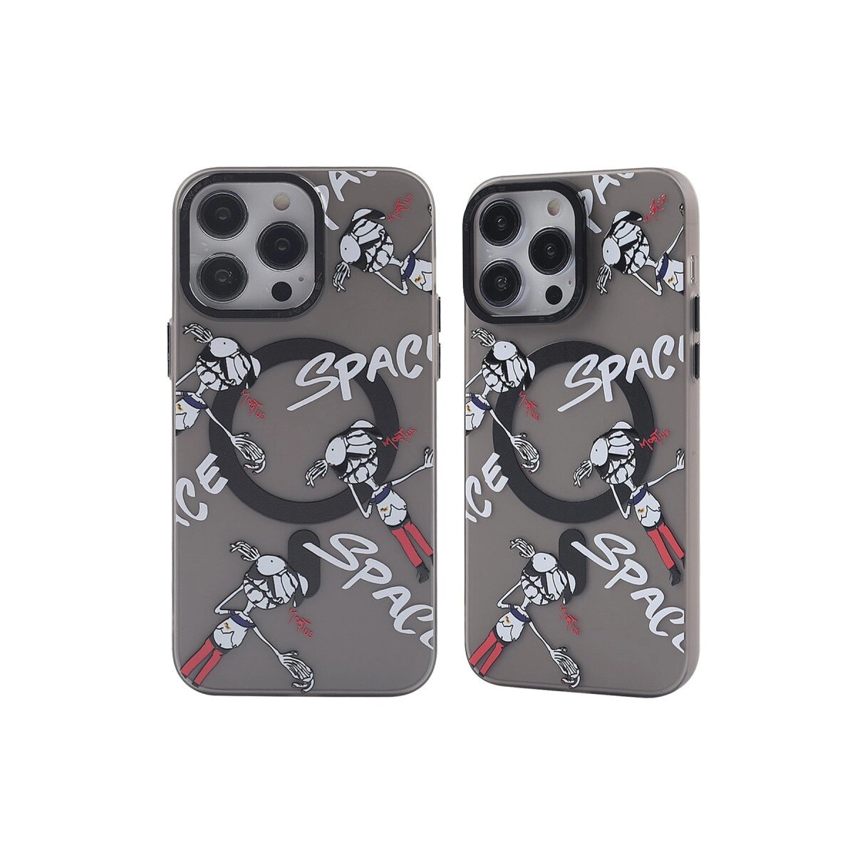 Apple İphone 13 Pro Kılıf Apollo Magneticsafe Desenli Kapak - Apollo Siyah - 3