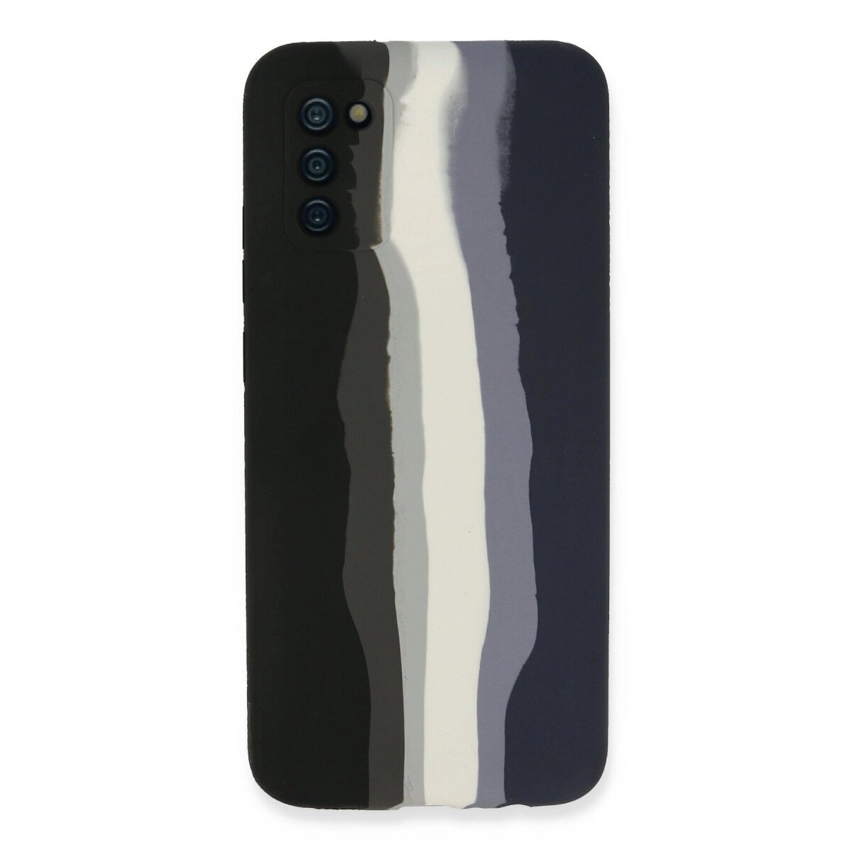 Samsung Galaxy A03s Kılıf Ebruli Lansman Silikon - Siyah-lacivert Samsung Galaxy A03s Kılıf Ebruli Lansman Silikon - Siyah-lacivert