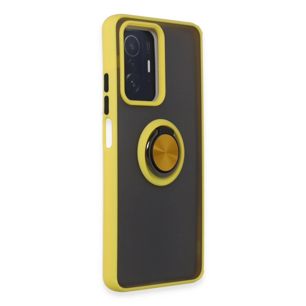 Xiaomi Mi 11t Pro Kılıf Montreal Yüzüklü Silikon Kapak - Sarı Xiaomi Mi 11t Pro Kılıf Montreal Yüzüklü Silikon Kapak - Sarı