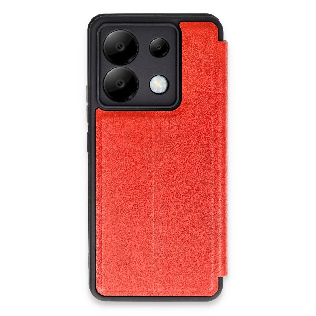 Xiaomi Redmi Note 13 Pro 5g Kılıf Flip Cover - Kırmızı Xiaomi Redmi Note 13 Pro 5g Kılıf Flip Cover - Kırmızı
