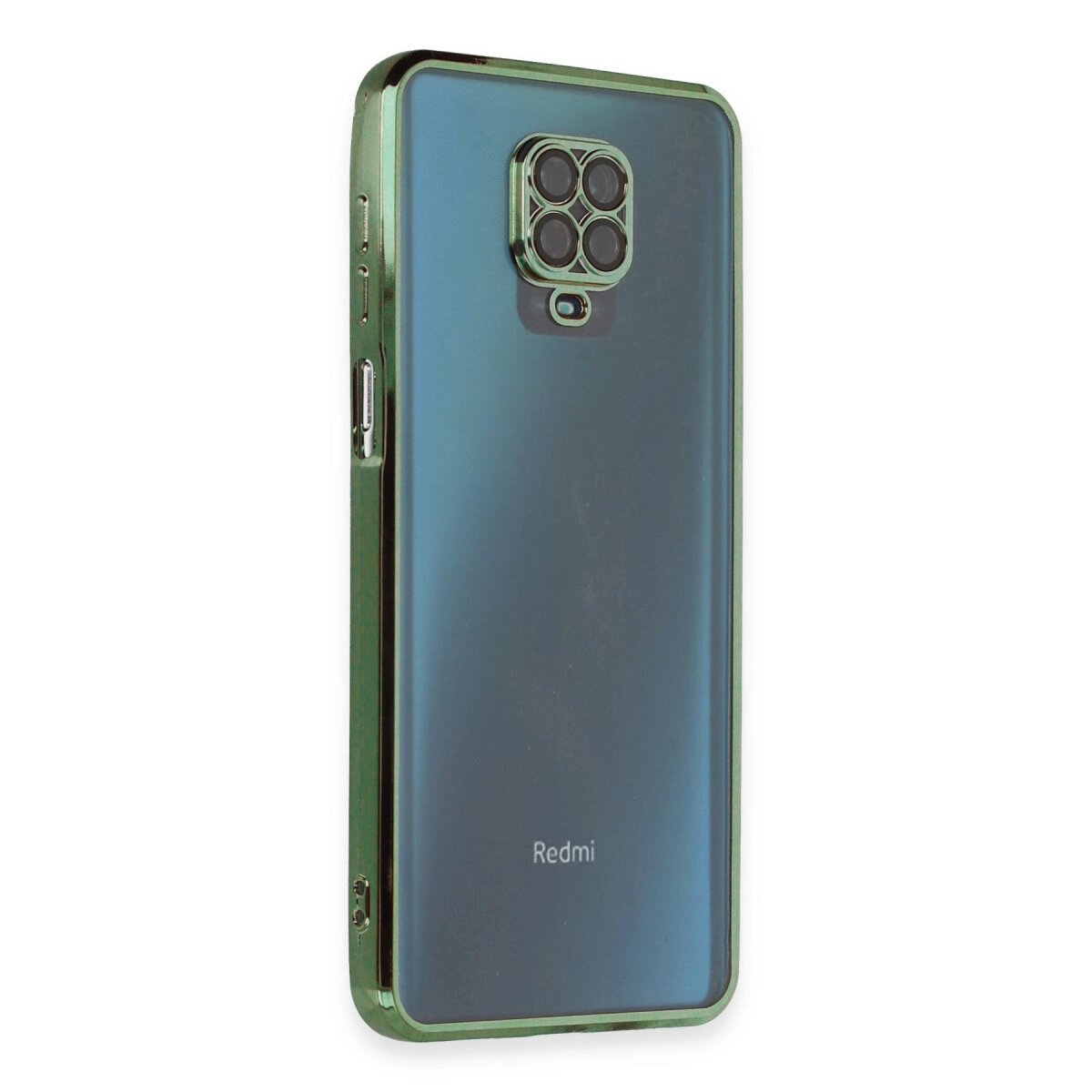 Xiaomi Redmi Note 9 Pro Kılıf Razer Lensli Silikon - Yeşil Xiaomi Redmi Note 9 Pro Kılıf Razer Lensli Silikon - Yeşil